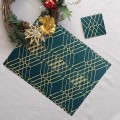 Ensemble sets de table et sous-verres Elina
