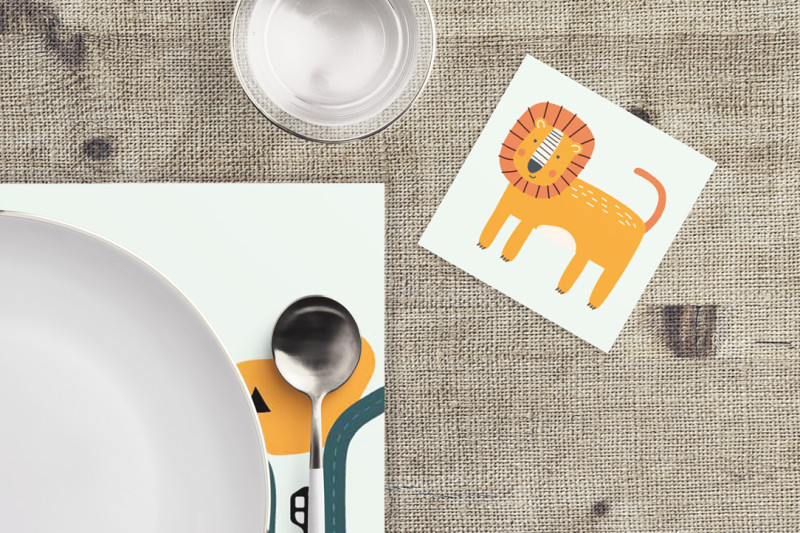 Sous verre Marceau - Lion