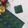 Ensemble sets de table et sous-verres Evan