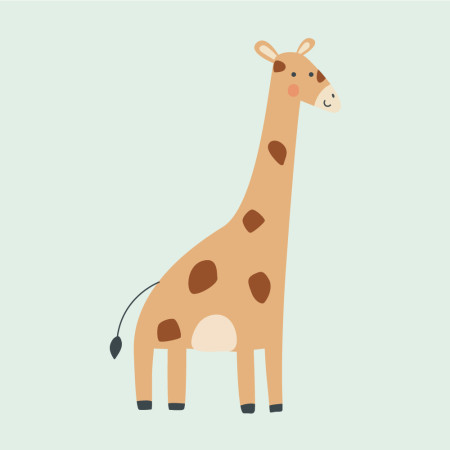 Sous verre Marceau - Girafe